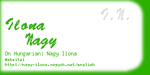 ilona nagy business card
